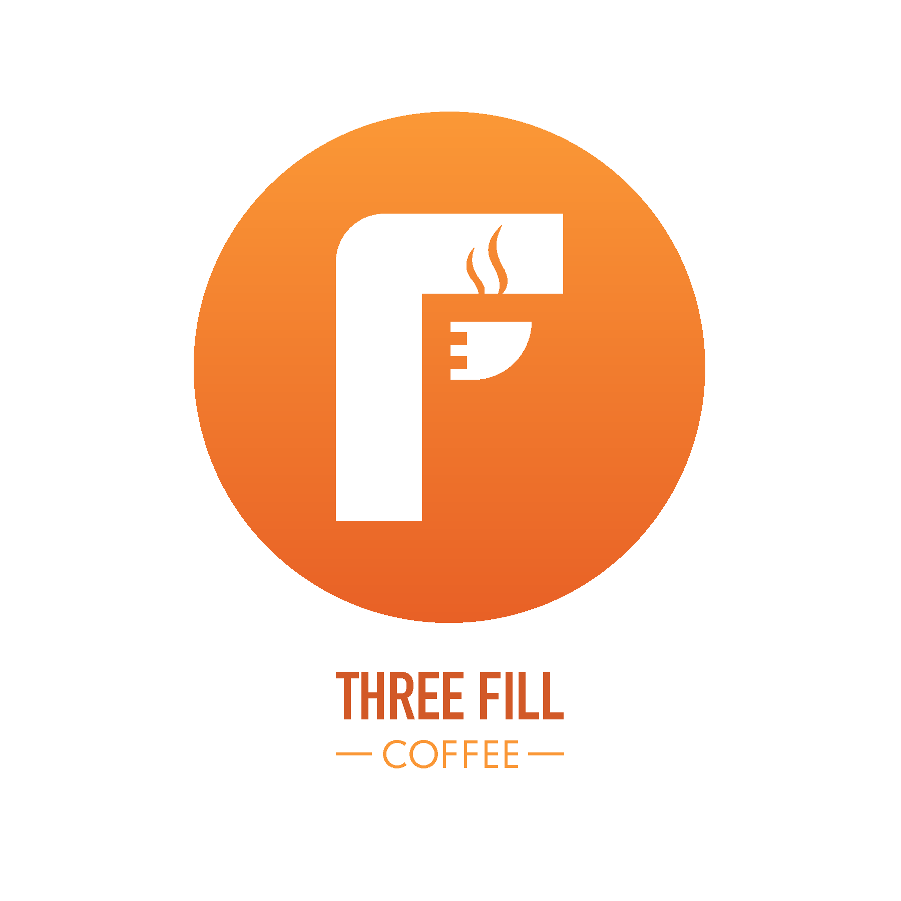 Three Fill Coffee Logo