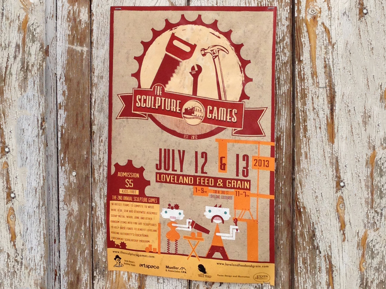 Sculpture Games in Loveland Colorado Poster