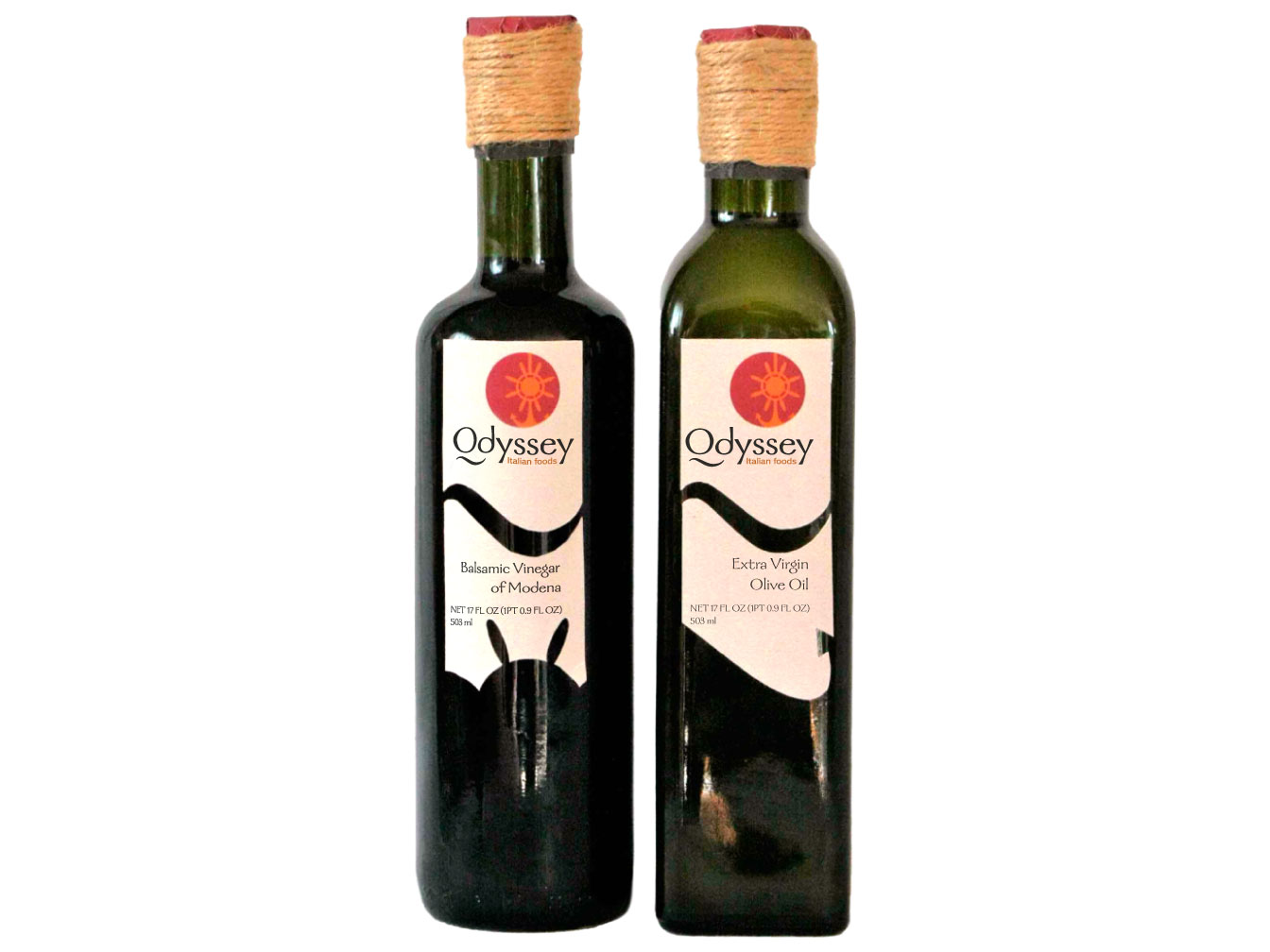 Odyssey Oil and Vinegar Packaging Design