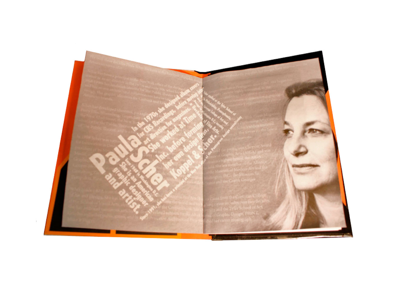 Paula Scher Bio Page Layout