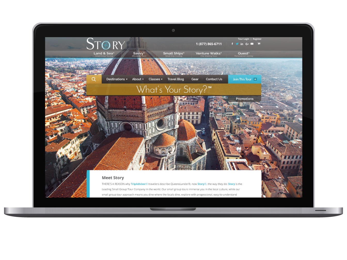 Story Travel Website Design