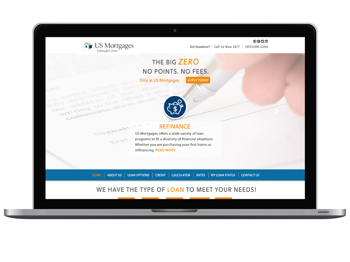 Mortgage Company Website Design